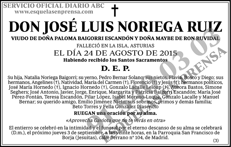 José Luis Noriega Ruiz